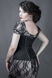 Black Classic Long Steel Boned Corset