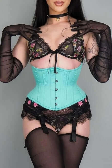 The Little Mermaid In Mint Green Corset