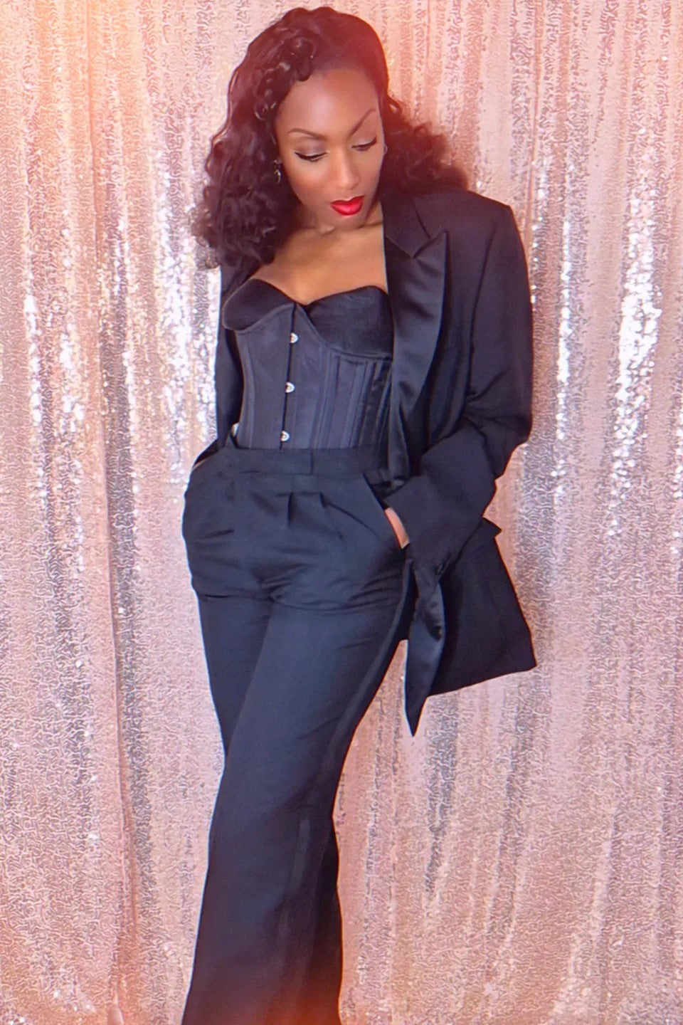 Waist Training Tightlacing Long Corset Cincher In Black