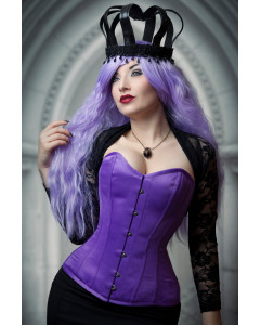 Dita Corset In Purple Duchess Satin