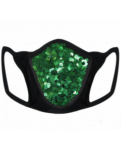 Black Cotton & Lycra Breath Easy Gesichtsmaske mit HEPA-Filter